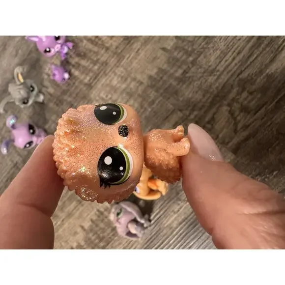 Lot Of Littlest Pet Shop (11) Bunnies Rabbits Glitter Hedgehog Sparkle Baby - Picture 11 of 16